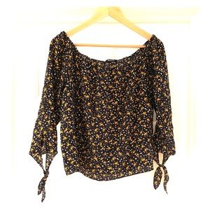 Madewell size small off the shoulder floral top